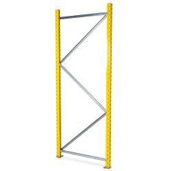 Seitenteil für Weitspannregal H2500 x T0600 mm - RAL1021 Rape yellow - Selbst zusammenstellen
