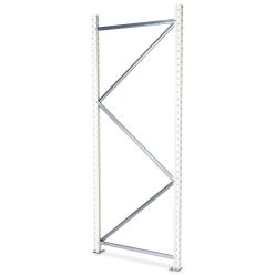 Seitenteil für Weitspannregal H2500 x T0600 mm. RAL9010 Pure white - Selbst zusammenstellen