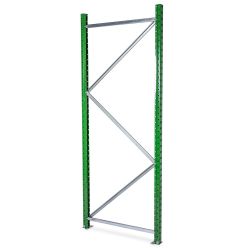Seitenteil für Weitspannregal H3000 x T0600 mm - RAL6002 Leaf green - Selbst zusammenstellen